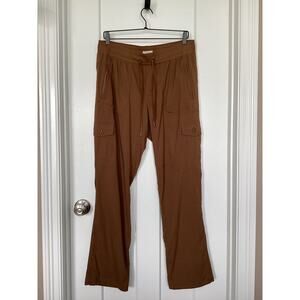 L.L. Bean Womens Vista Camp Straight Leg Cargo Pants Camping Hiking Brown Medium